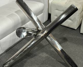 Chrome Cylindrical Table