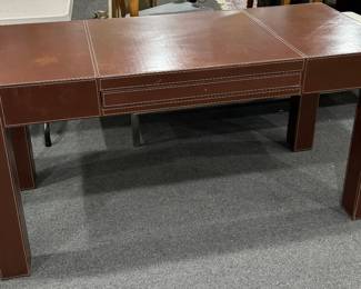 Leather Wrapped Table