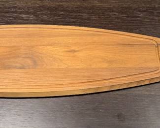 Teak & Metal Fish Platter
