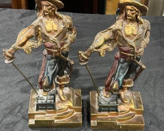 Pirate Metal Vintage Bookends