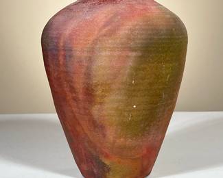 RAKU SIGNED VASE | h. 8 in
