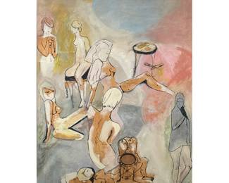 E. ABRAMS (20TH CENTURY) ABSTRACT | RSV 300 Signed lower right and dated 1972. -  w. 27 x h. 39 in

