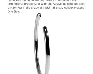 Stella Valle G Initial Cuff Bracelet