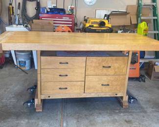 002 HandCrafted Maple Workbench