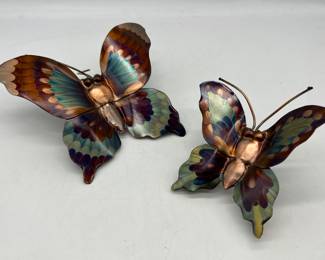 Lot 66 | Skip Miz Signed 1970s Metal Butterfly Sculpture