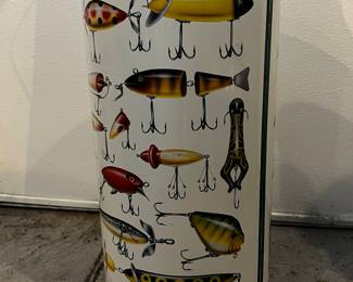 Lot 181 | Fishing Lure Themed Trash Can Umbrella Stand