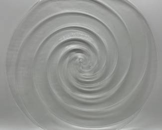 Lot 124 | 14" Candy Swirl Glass Platter