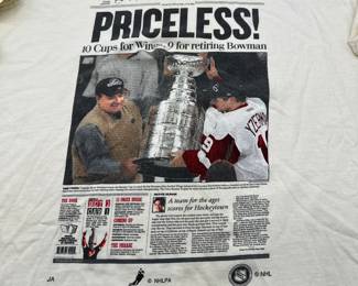 Lot 73 | Vintage 2002 Detroit Red Wings Champs T Shirt Tee