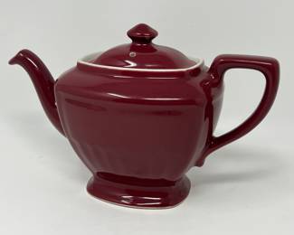 Lot 258 | Vintage Maroon Hall Teapot