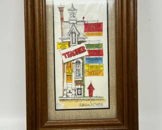 Lot 210 | Handcolored Roger Mason Teacher Art Print
