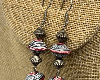 Lot 395 | Tribal Style Bead Earrings