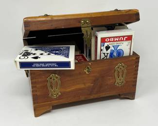 Lot 259 | Treasure Chest w Playing Cards Box