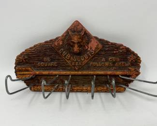 Lot 273 | Early Cub Scouts Tie Rack Vintage