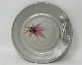 Lot 227 | Artist Signed Studio Pottery Handled Plate