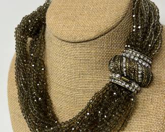 Lot 401 | Crystal Multistrand Statement Necklace