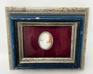 Lot 236 | Framed Shell Cameo Vignette Handmade Shadowbox