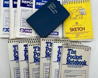 Lot 85 | Vintage Notebooks Reporters Pocket Notebook Sketch