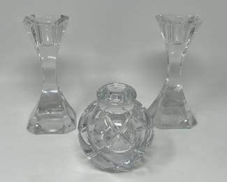 Lot 213 | Villeroy & Boch Candlesticks, Unsigned Bud Vase