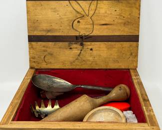 Lot 254 | Handmade Playboy Bunny Wood Box
