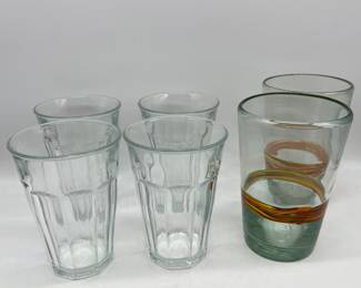 Lot 116 | Duralex Pint Glasses, Blown Glass
