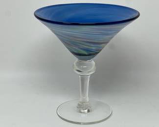 Lot 214 | Art Glass Martini Glass Vase