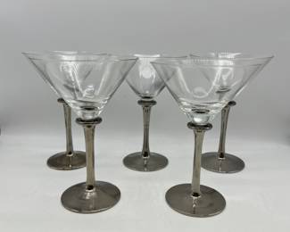 Lot 103 | Pyramid by Mikasa Martini Glasses