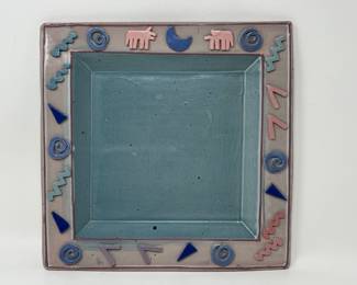 Lot 204 | Cunningham Pottery Postmodern Plate As Found