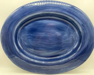 Lot 126 | Pottery Barn Sausalito Blue Serving Platter