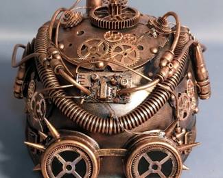 Steampunk Military Lighted Hard Hat, Unisex