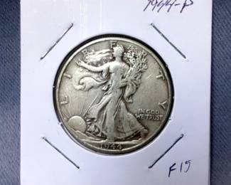 Walking Liberty Half Dollars, Qty 5, Including 1943 P, 1943 S, 1944 P, 1945 P, And 1945 D