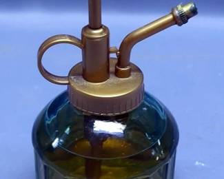 Vintage Oil Lamps, Various Styles, 16" to 8", Total Qty 6 Lamps And 2 Chimneys