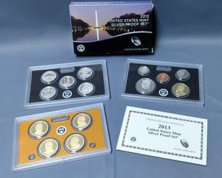 2012-2015 United States Mint Silver Proof Sets, Qty 4 Sets