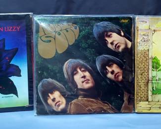 Vinyl LP Record Assortment Including Thin Lizzy, Elton John, The Who, And More, Total Qty 6