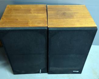 Pioneer Wood Cabinet Floor Speakers, Model HPM-100, Qty 2, 26.5" x 15.5" x 16"