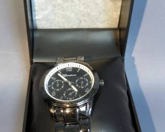 Geneva Triple Calendar Mens Dress Wrist Watch