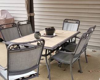Patio table and chairs