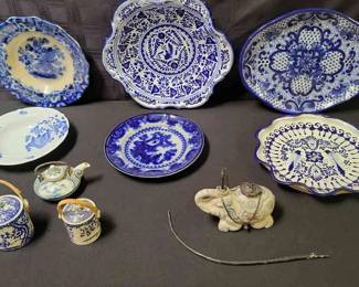 Vintage Flow Blue Lot