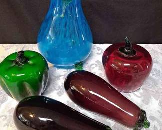 Blenko Handcraft Glass Apple Plus