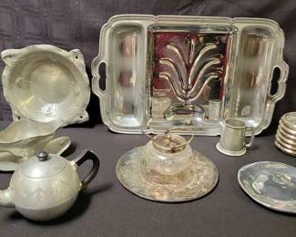 Pewter And Silver Plated Lot