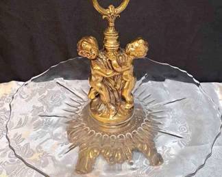 Vintage Handled Platter 