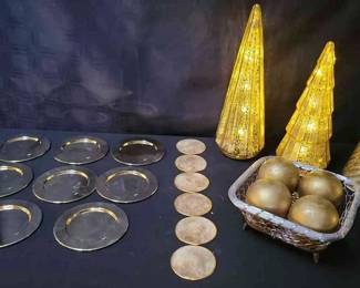 Gold, Silver And Brass Plated Decor