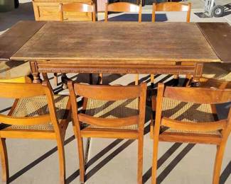 Dining Table And Eight Chairs.