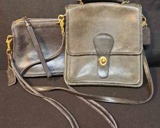 2 Vintage Coach Crossbody Bags