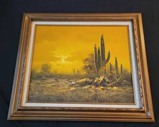 Desert Painting Signed By Artist