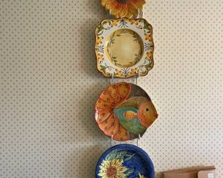 . . . decorative plates and plate holder 