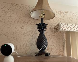 . . . black pineapple lamp