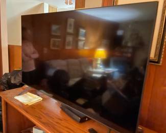 . . . large flat screen TV
