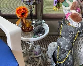 . . . another side table and yard art