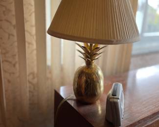 . . . brass pineapple lamp