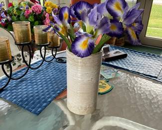 . . . vase with pansies